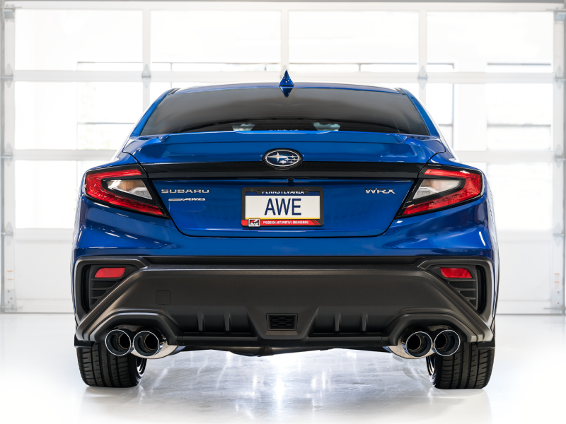 AWE Tuning 2022+ VB Subaru WRX Touring Edition Exhaust - Chrome Silver Tips - 3015-42979
