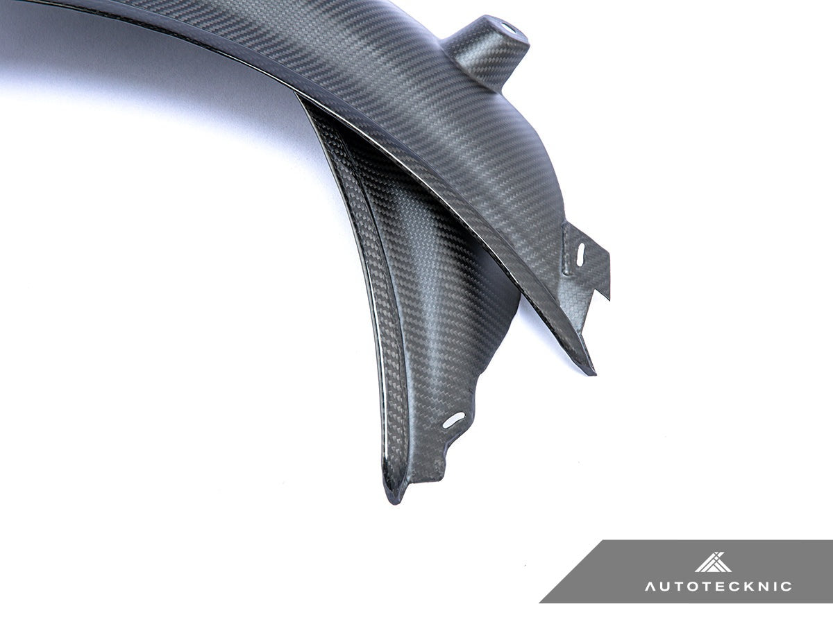 AutoTecknic Carbon Fiber Rear Wheel Arch Extension Set - BMW G80 M3