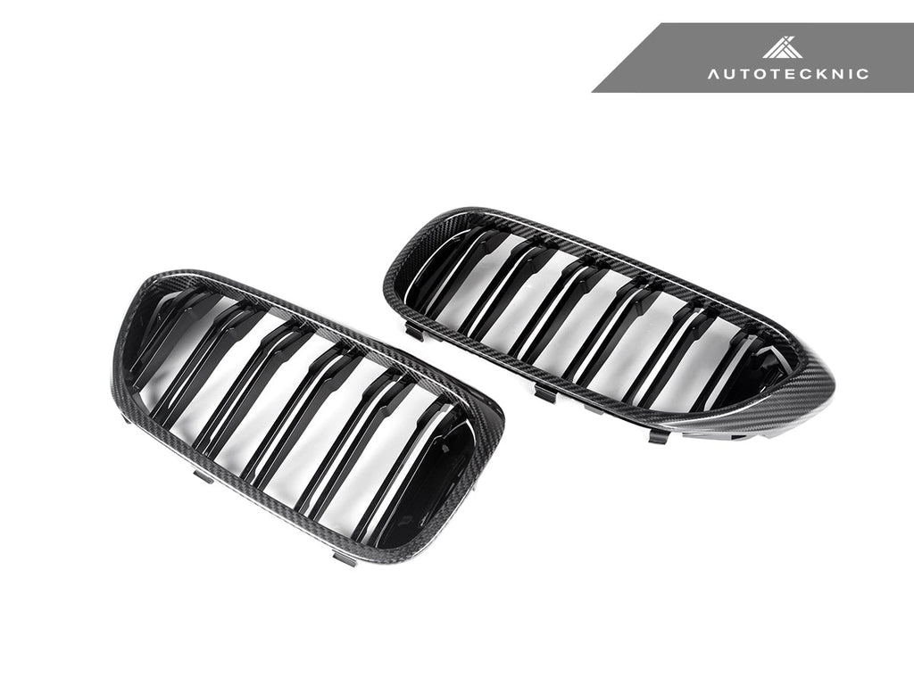 AutoTecknic Carbon Fiber Front Grille Set - BMW G30 5-Series Pre-LCI