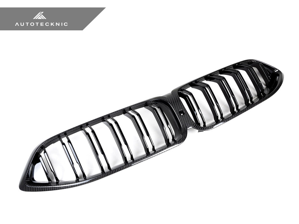AutoTecknic Dry Carbon Dual-Slats Front Grille - BMW G14/ G15/ G16 8-Series