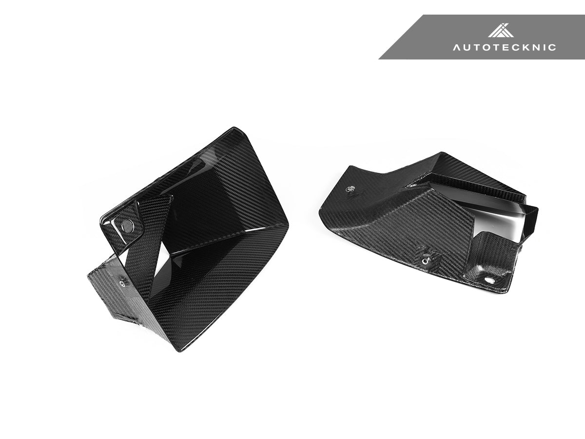 AutoTecknic Dry Carbon Front Bumper Lower Vent Set - BMW G87 M2