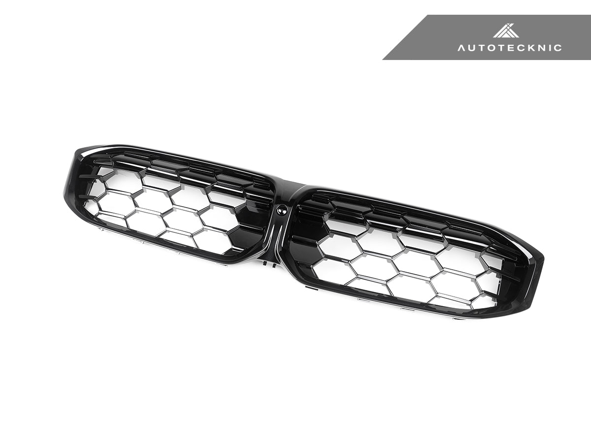 AutoTecknic Gloss Black Honeycomb Front Grille - BMW G20 3-Series LCI