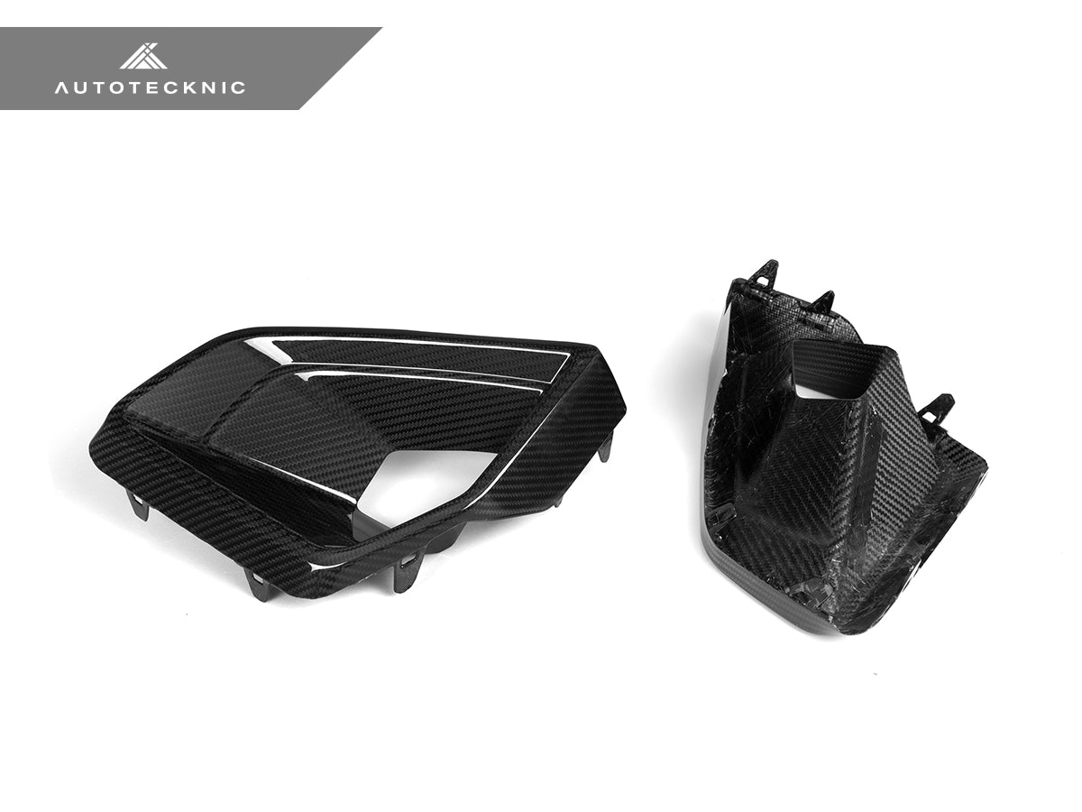 AutoTecknic Carbon Fiber Front Bumper Air Vent Set - BMW G05 X5 M-Sport LCI