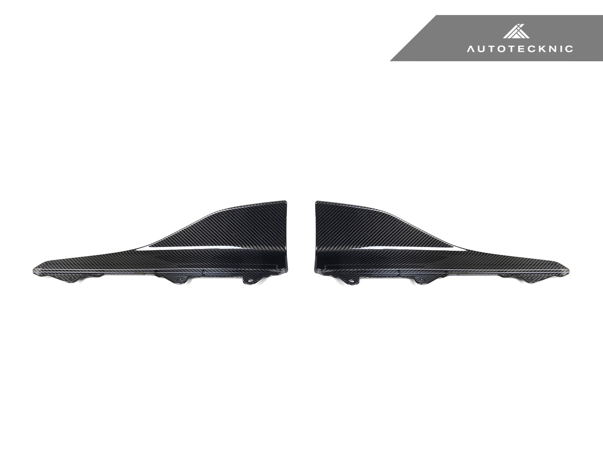 AutoTecknic Dry Carbon Side Skirt Winglet Set - BMW F87 M2