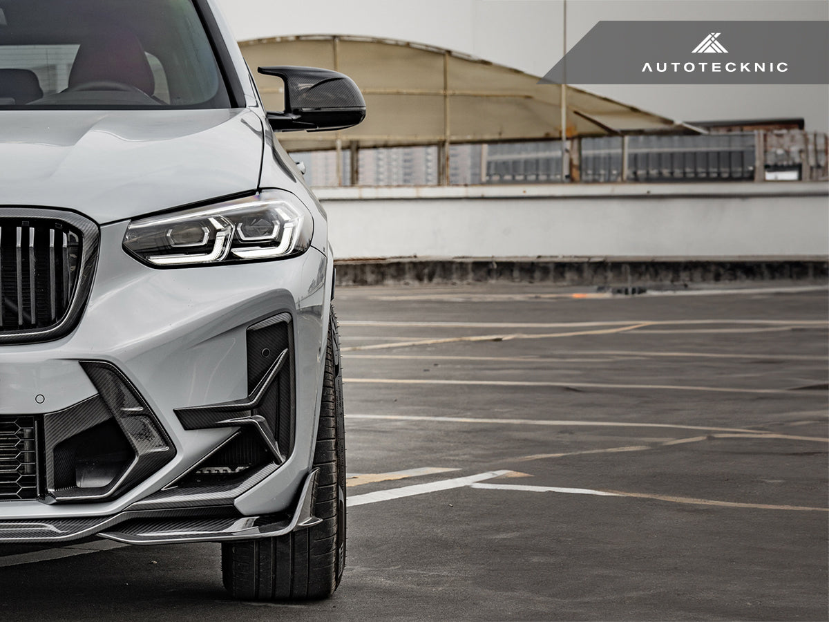 AutoTecknic Dry Carbon Front Bumper Trim Set - BMW F97 X3M LCI | F98 X4M LCI