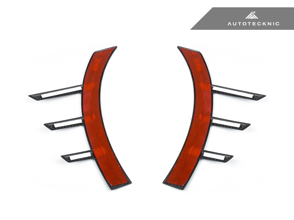 AutoTecknic Dry Carbon Front Fender Arch Trim Set - BMW G87 M2