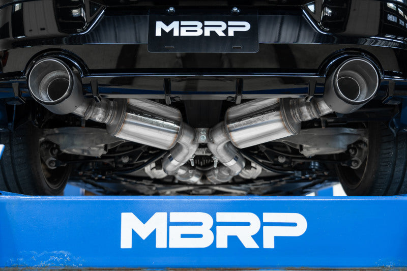 MBRP 23-24 Nissan Z 3.0L Armor Pro T304 Stainless Steel 3in Cat-Back Dual Rear Exit w/ 5in OD Tips - S4408304