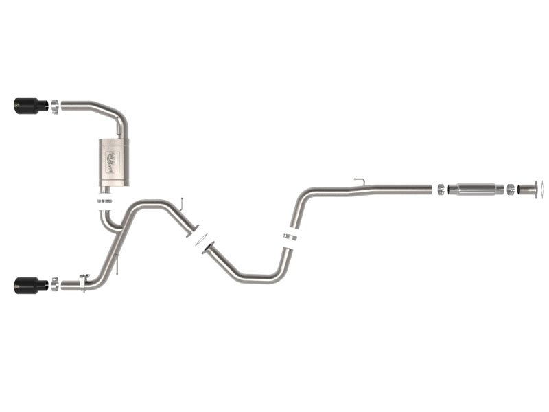 aFe Takeda Hyundai Elantra N 22-23 L4-2.0L (t) 3in 304 SS Cat-Back Exhaust w/ Black Tips - 49-37028-B