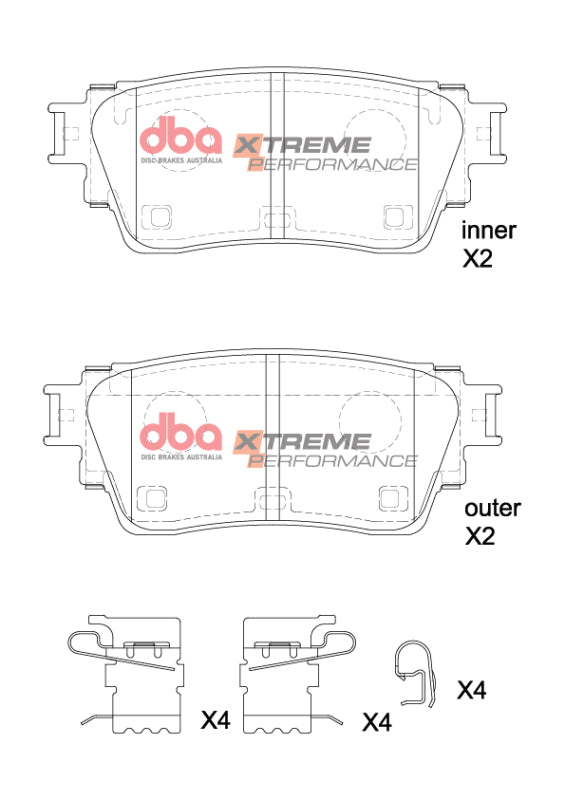 DBA 19-24 Nissan Altima (w/Electronic Parking Brake) XP Performance Rear Brake Pads - DB15223XP