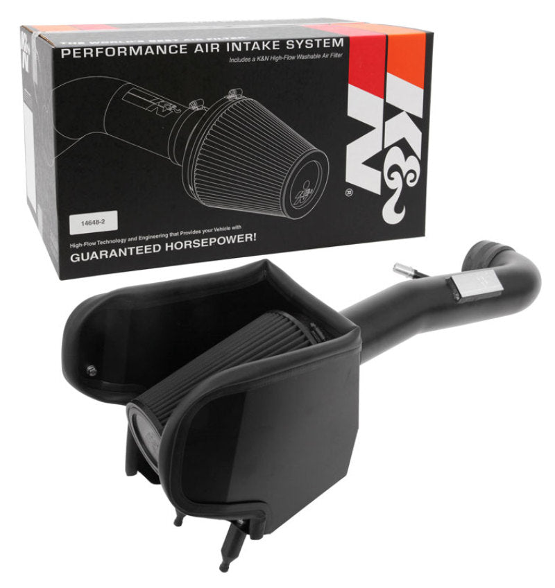 K&N 2018 Jeep Wrangler JL V6-3.6L F/I Blackhawk Performance Intake Kit (No Jeep Grand Cherokee) - 71-1576