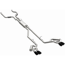 Load image into Gallery viewer, MagnaFlow 20-21 Ford Explorer 3.0L V6 Dual Exit Quad Black Chrome Tip Street Series Cat-Back Exhaust - 19515