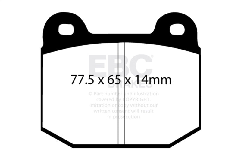 EBC 08+ Lotus 2-Eleven 1.8 Supercharged Yellowstuff Front Brake Pads - DP4197/2R
