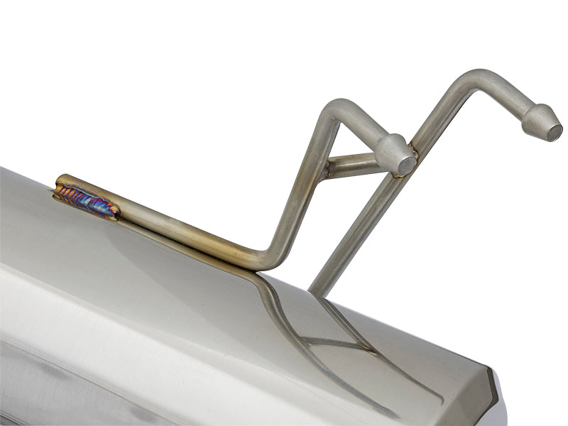 aFe POWER Takeda 16-17 Honda Civic I4-1.5L (t) 2.5-2.25in 304 SS CB Dual-Exit Exhaust Blue Tips - 49-36615-L
