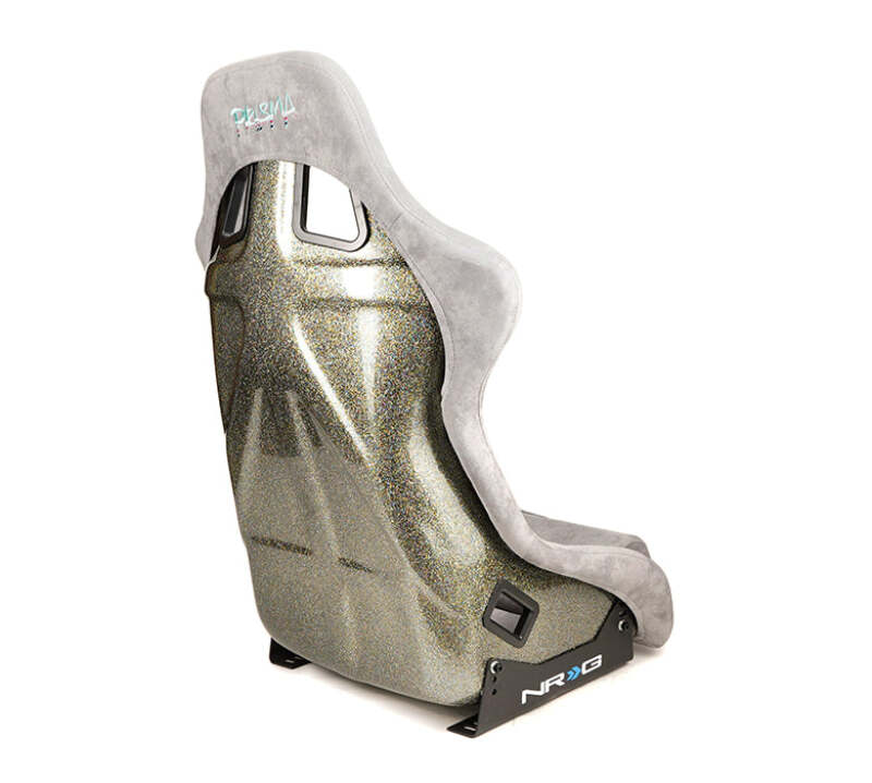NRG FRP Bucket Seat ULTRA Edition - Large (Grey Alcantara/Pearlized Back) - FRP-302GY-ULTRA