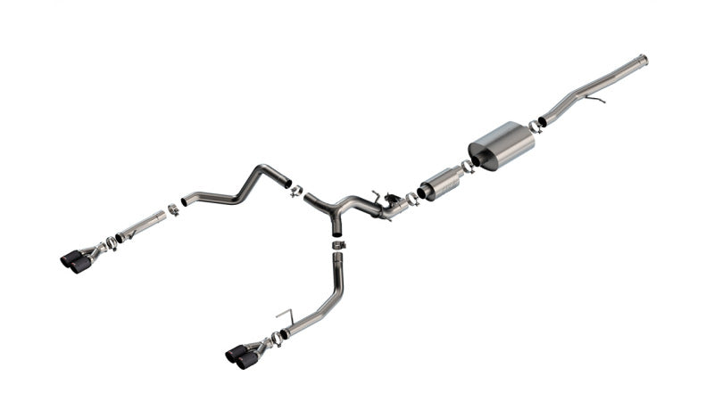 Borla 2024 Chevy Silverado 1500 6.2L V8 S-Type Catback Exhaust w/ Simulator - CF Black Anodized - 140994CFBA
