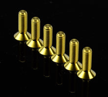 Load image into Gallery viewer, NRG Titanium Steering Wheel Screw Upgrade Kit (Conical) - Chrome Gold - SWS-100TI-GD