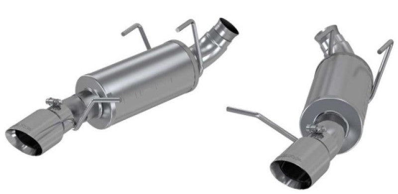 MBRP 11-14 Ford Mustang V6 3in. Dual Muffler Axle Back Split Rear Exhaust System AL - s7227AL