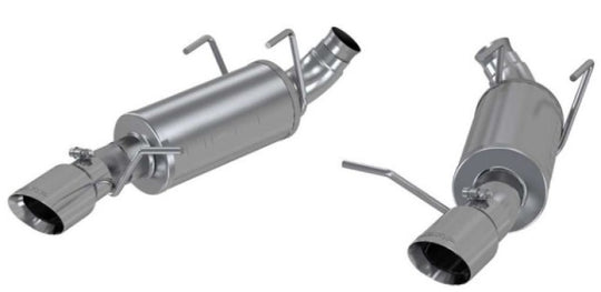 MBRP 11-14 Ford Mustang V6 3in. Dual Muffler Axle Back Split Rear Exhaust System AL - s7227AL