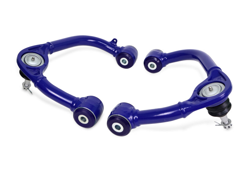 SuperPro 2021+ Ford F150 Fixed Offset Front Upper Control Arm Set - TRC6675