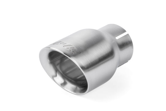 APR Double-Walled 3.5in Slash-Cut Tips - Brushed Silver - Set of 2 - TPK0007