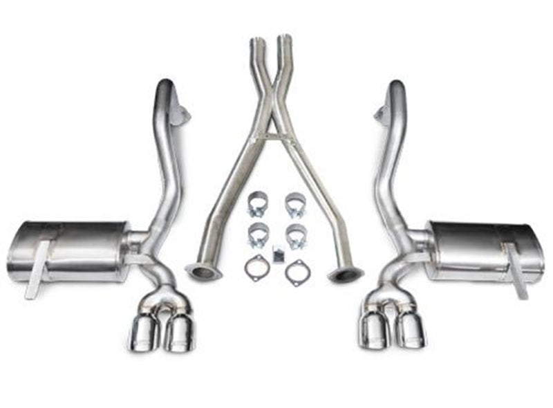 Corsa 1997-2004 Chevrolet Corvette C5 Z06 5.7L V8 Polished Xtreme Cat-Back + XO Exhaust - 14114