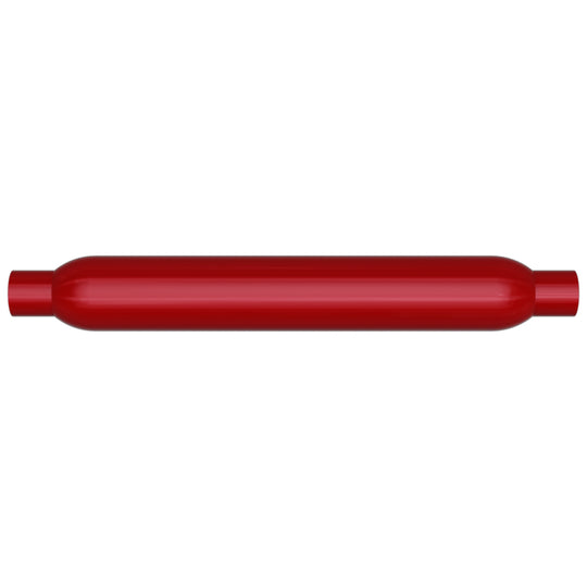 MagnaFlow Muffler Red Pack Series Glasspack 4in Rd 26in Body Length 2.5in/2.5in Inlet/Outlet - 13146