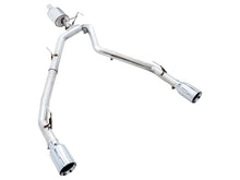Load image into Gallery viewer, AWE Tuning 09-18 RAM 1500 5.7L (w/o Cutout) 0FG Dual Rear Exit Cat-Back Exhaust - Chrome Silver Tips - 3015-32101