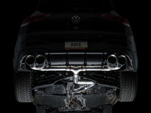 Load image into Gallery viewer, AWE Tuning MK8 Volkswagen Golf R 3in Track Edition Quad Exhaust - Chrome Silver Tips - 3020-42658