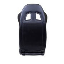 Load image into Gallery viewer, NRG Reclinable Sport Seats (Pair) PVC Leather w/NRG Logo - Black w/White Stitching - RSC-208L/R