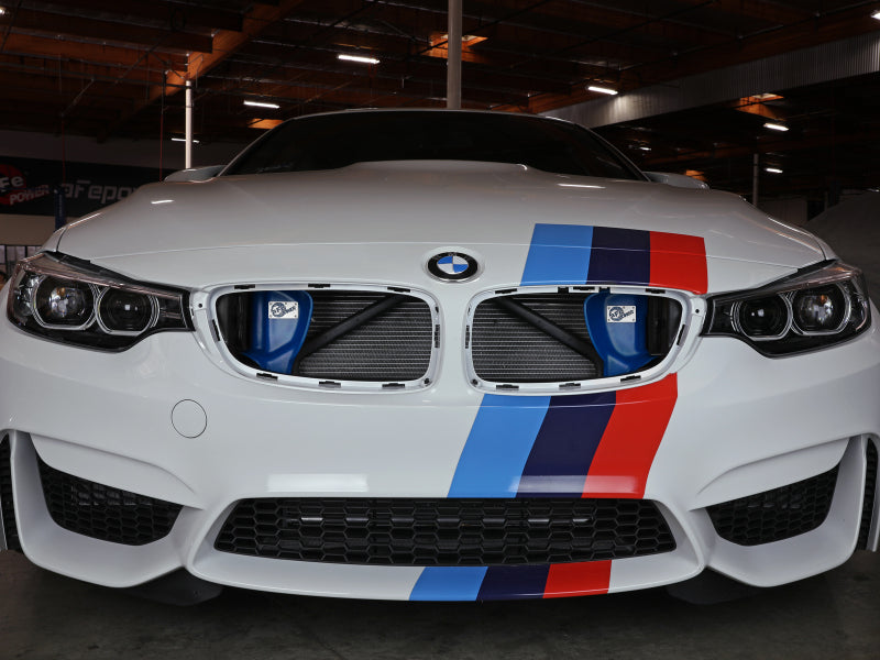 aFe Magnum FORCE Dynamic Air Scoop 15-18 BMW M3/15-20 M4 - Blue - 54-13032SL