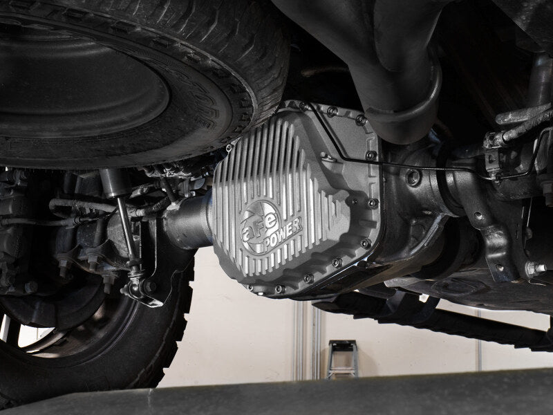 aFe POWER Street Series Rear Diff Cover Raw w/ Machined Fins Ford F-250/350 23-26 (Sterling 11.6) - 46-71490A