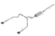 Load image into Gallery viewer, Borla 19 Chevrolet Silverado/GMC Sierra 1500 6.2L SS Touring Catback Exhaust - Black Chrome Tips - 140772BC