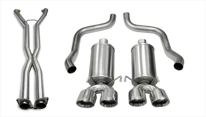 Corsa 06-08 Chevrolet Corvette C6 (A/T) 2.5in Xtreme Cat-Back Exhaust - 3.5in Twin Tips - 14469CB6