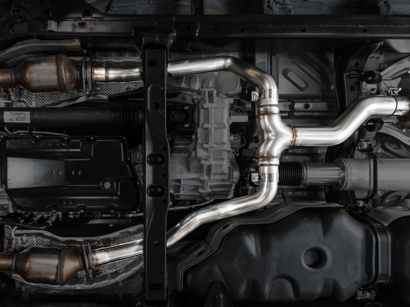 AWE Tuning 0FG Exhaust for 3rd Gen Toyota Tundra - Dual Chrome Silver Tips - 3015-32063