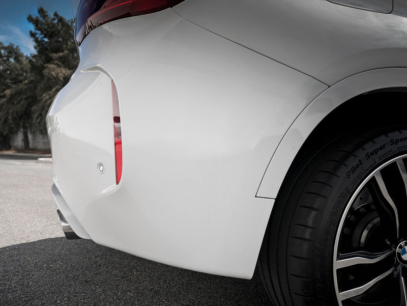 aFe MACH Force-Xp 3.5in. 304 SS C/B Exhaust w/o Muffler 15-18 BMW X5 M V8-4.4L (tt) - Polished Tip - 49-36342-P
