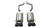 Corsa 2005-2007 Chevrolet Corvette (C6) 6.0L/6.2L Black Sport Axle-Back Exhaust w/4.5in Tips - 21009BLK