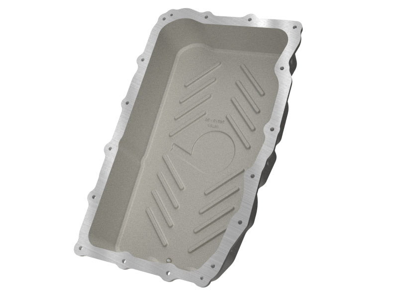 aFe 20-26 GM Trucks L6 3.0L Transmission Pan - Raw / Machined Fins - 46-71420A