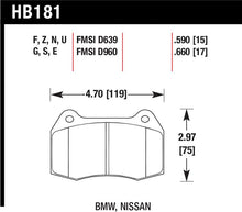 Load image into Gallery viewer, Hawk 94-97 BMW 840CI/850CI HPS Front Street Brake Pads - HB181F.660