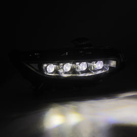 AlphaRex 16-21 Honda Civic NOVA-Series LED Proj Headlights Blk w/Activation Light & Seq.Sig / SB DRL - 880491