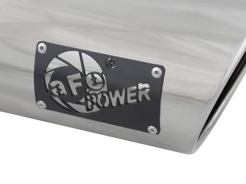 aFe Diesel Exhaust Tip Bolt On Polished 4in Inlet x 5in Outlet x 15in - 49T40501-P15