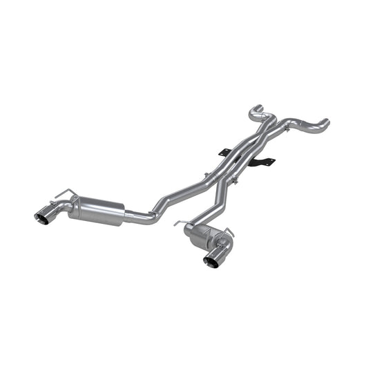 MBRP 2010 Chev Camaro V8 6.2L 6 Speed Dual Cat Back Round Tips (11 Conv. MUST purchase mbrpAD1710) - S7018409