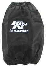 Load image into Gallery viewer, K&amp;N Round Tapered Drycharger Air Filter Wrap-Black 7.5in Base ID x 4.5in Top ID x 9in H - RC-5046DK