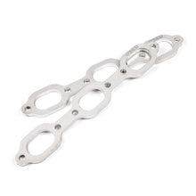 Load image into Gallery viewer, Stainless Works Mopar 3.5L V6 Flat Oval Port Header 304SS Exhaust Flanges 1-5/8in Primaries - HFMOP35V6163