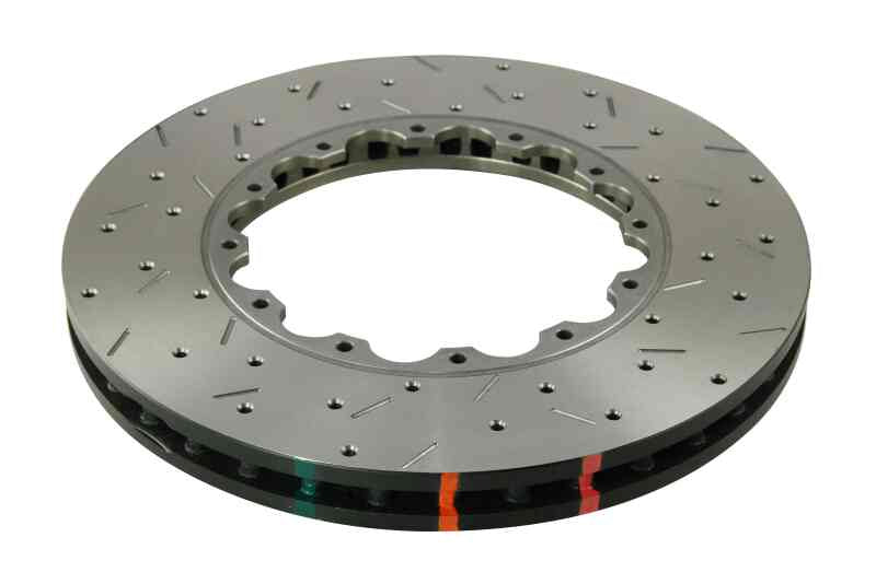 DBA 2004 WRX STi (5x100) Front Cross Drilled & Slotted 5000 Series Replacement Rotor Rings - DBA5654.1XS