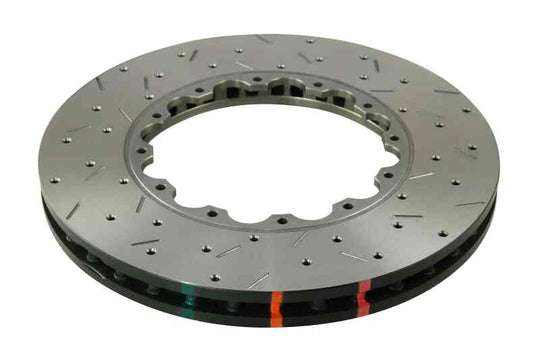 DBA 2004 WRX STi (5x100) Front Cross Drilled & Slotted 5000 Series Replacement Rotor Rings - DBA5654.1XS