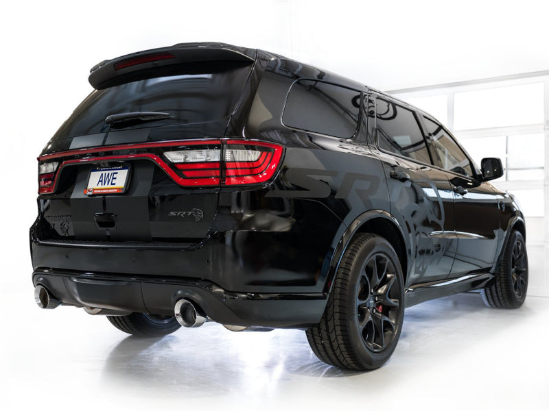 AWE Tuning 18-23 Dodge Durango SRT & Hellcat Track Edition Exhaust - Chrome Silver Tips - 3020-32952
