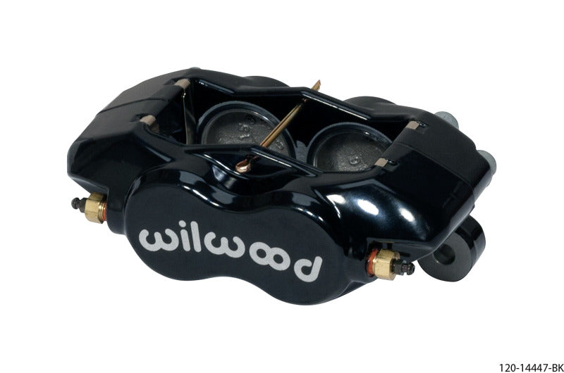 Wilwood Caliper-Forged Dynalite w/Dust Seal-Black 1.75in Pistons .81in Disc - 120-14447-BK
