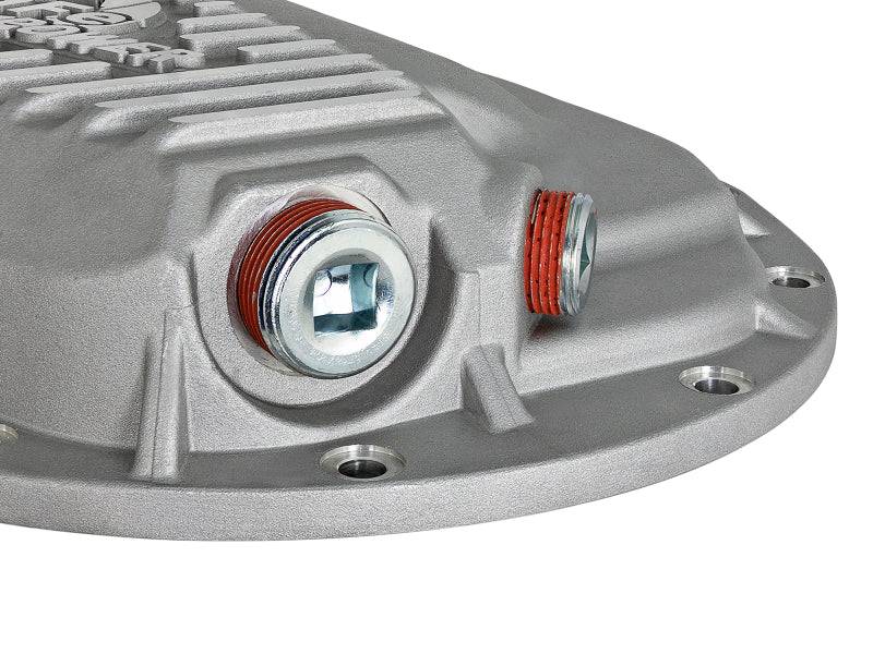 aFe Power Street Series Front Differential Cover Raw w/ Machined Fins 13-18 RAM V8 5.7/6.4L - 46-70400