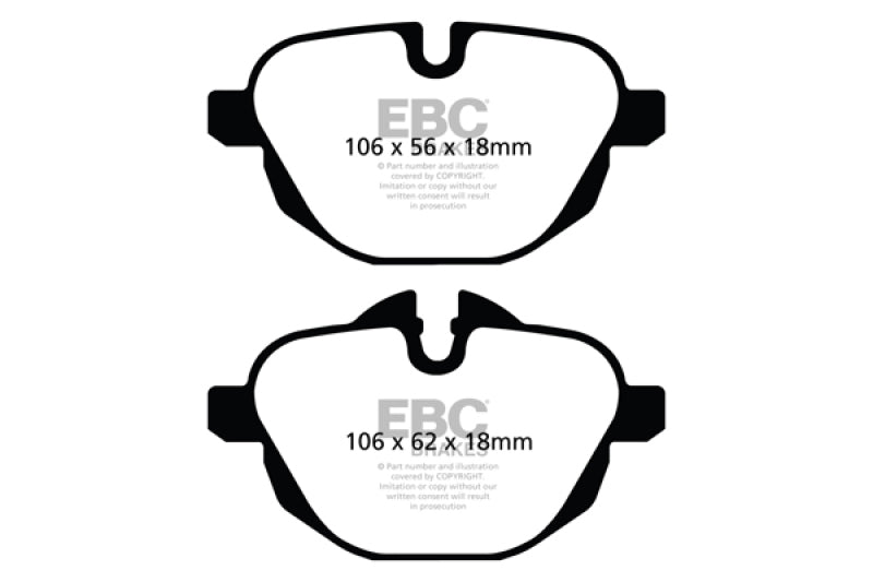 EBC 14-20 BMW i8 Bluestuff Rear Brake Pads - DP52047NDX