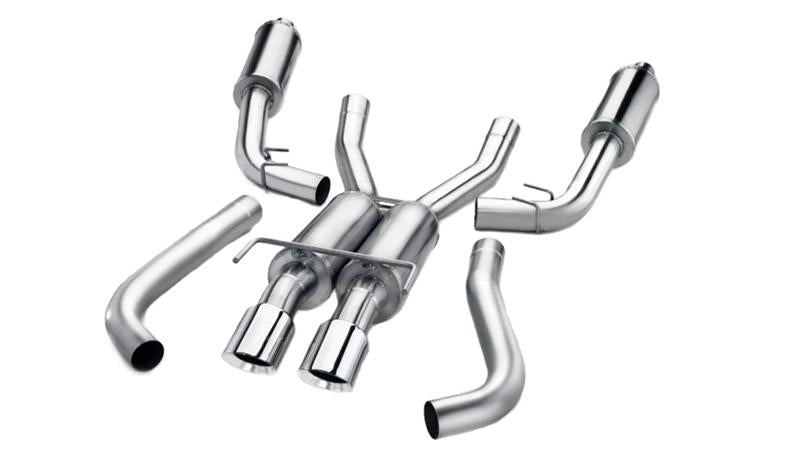 Corsa 06-08 Chevrolet Corvette C6 (A/T) 2.5in Xtreme Cat-Back Exhaust - 3.5in Black Twin Tips - 14469CB6BLK
